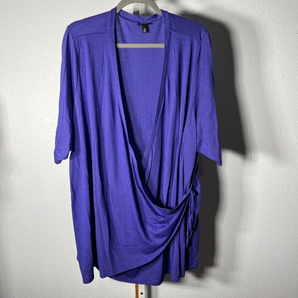 Torrid Purple Wrap-Style Cardigan Women's SZ 6/6X